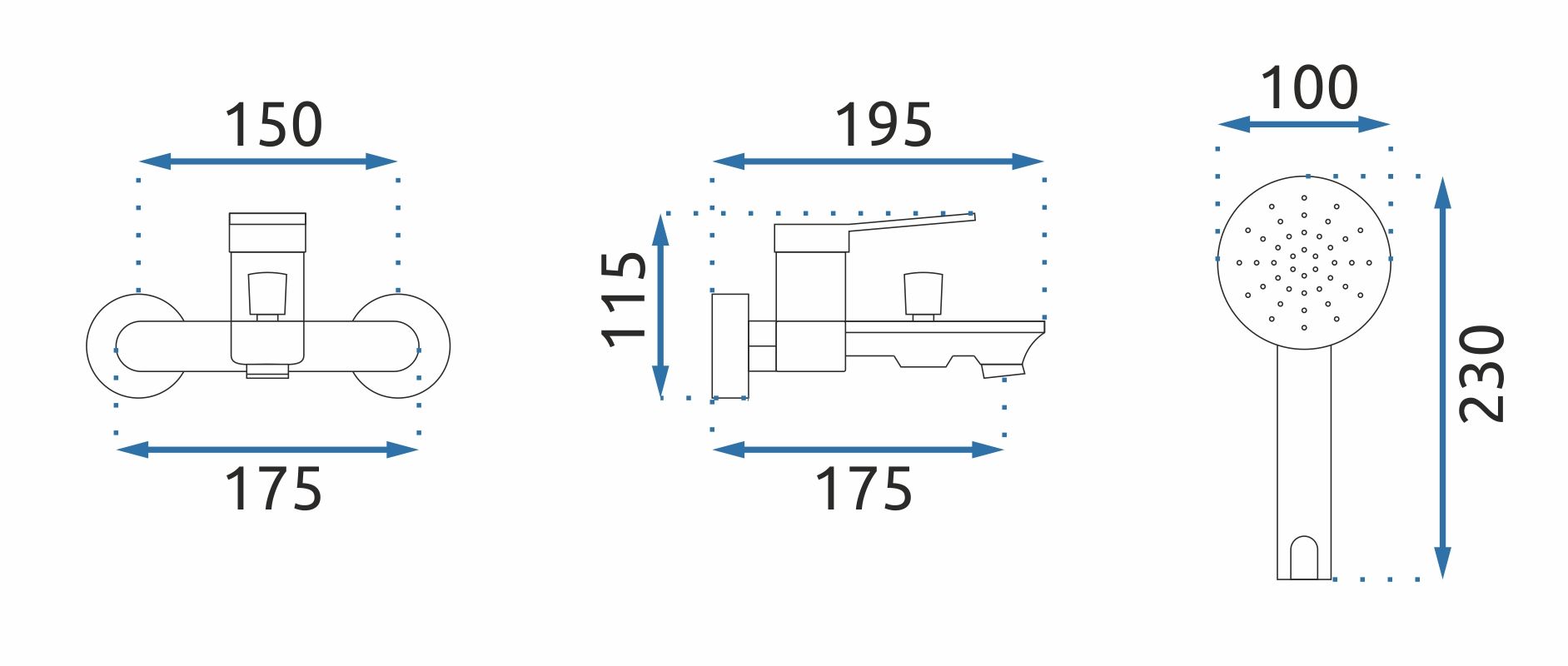 Rubinetto Da Vasca Rea Viral Gold