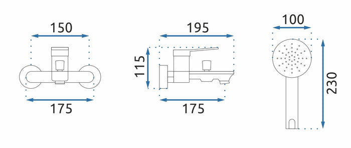 Rubinetto Da Vasca Rea Viral Gold