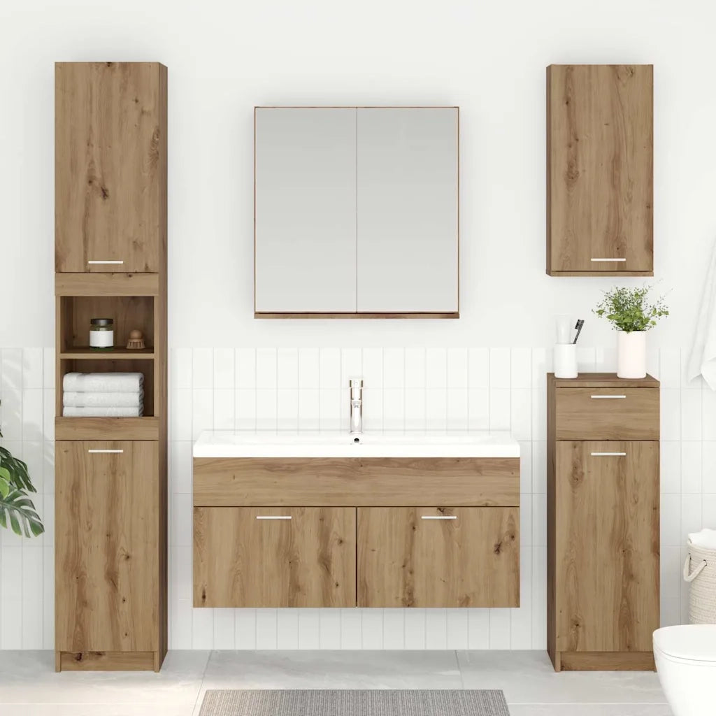 Armadio sottolavello Rovere artigianale Legno multistrato 880442