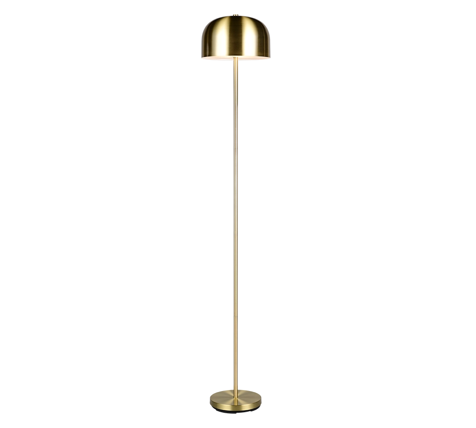 Piantana LED ricaricabile, metallo, ottone, H 147 cm, Jeff