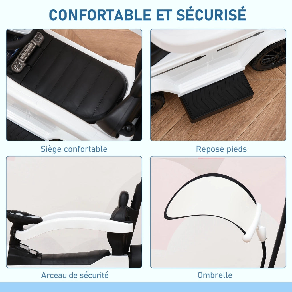 Passeggino per Bambini ¨C Zephmum ¨C Bianco