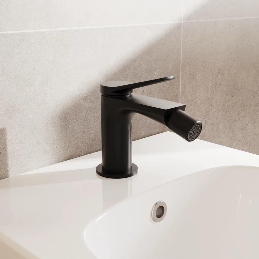 Miscelatore bidet senza scarico nero opaco | Anne