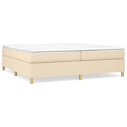 Letto matrimoniale | Letto per adulti | Struttura Letto a Rete a Molle Crema 200x200 cm in Tessuto