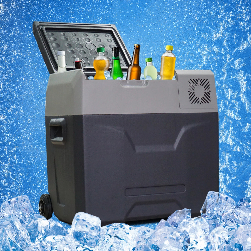 Glaciere congelatore portatile elettrica 50L -20¡ãC 12V/230V ¨C zephmum ¨C grigio nero