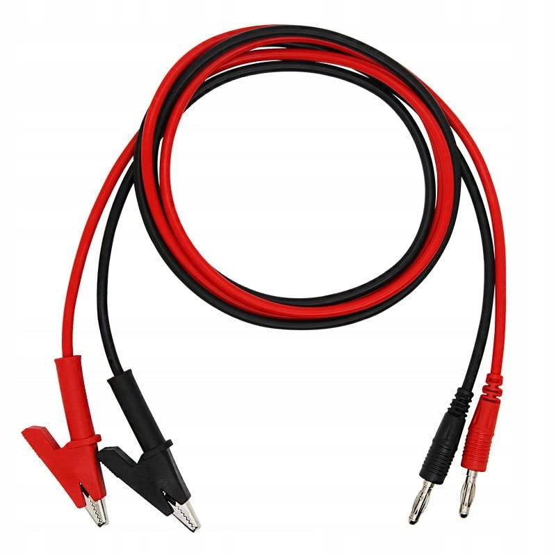 Cavi di Misurazione per Multimetro – Coccodrilli 1500V 15A 100cm | Isolamento PVC, Rame Puro