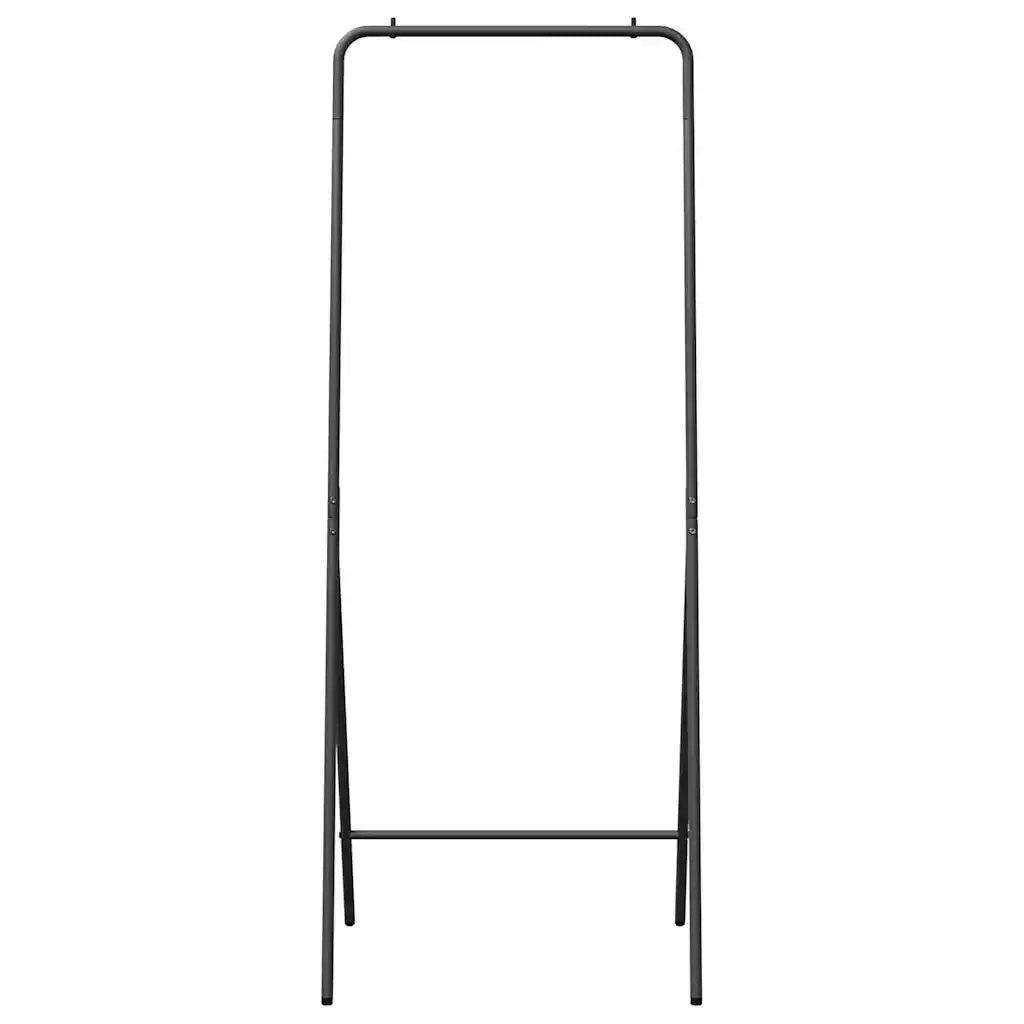 vidaXL Stendibiancheria Nero 60 x 53 x 155 cm Acciaio