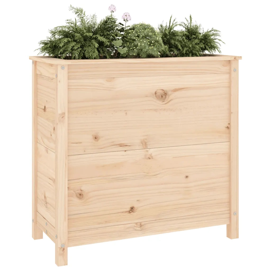Fioriera da Giardino-Vaso da Esterno 82,5x40x78 cm in Legno Massello di Pino