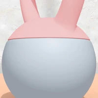 Kettlebell da 4 kg riempito con sabbia metallica, manico antiscivolo 19x15x25 cm Rosa e Grigio