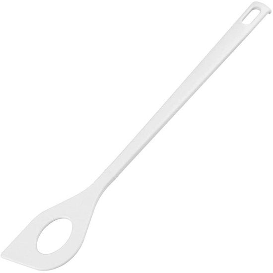 Manubrio di sostegno per tubi con foro, 30 cm, plastica, bianco