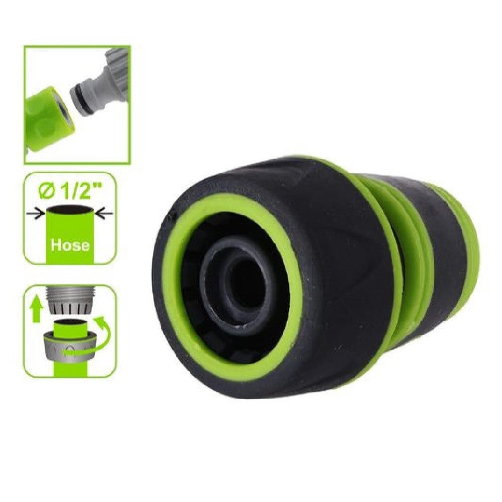Trade Shop - Raccordo Con Innesto Rapido Per Tubo Da 1/2" 13mm Connettore Da Giardino 94756 -