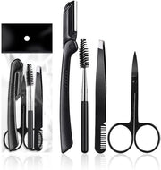 Set per la cura degli occhi con pinza, forbici e pettine