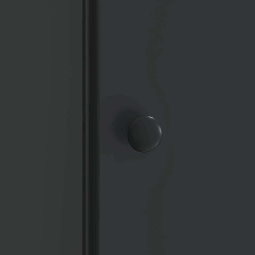 Armadio da Notte Nero 43 x 34,5 x 50 cm Legno ingegnerizzato 895487