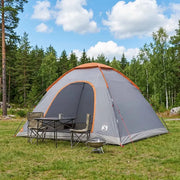 Tenda da campeggio Grigio e arancione 335 x 275 x 180 cm 42028639