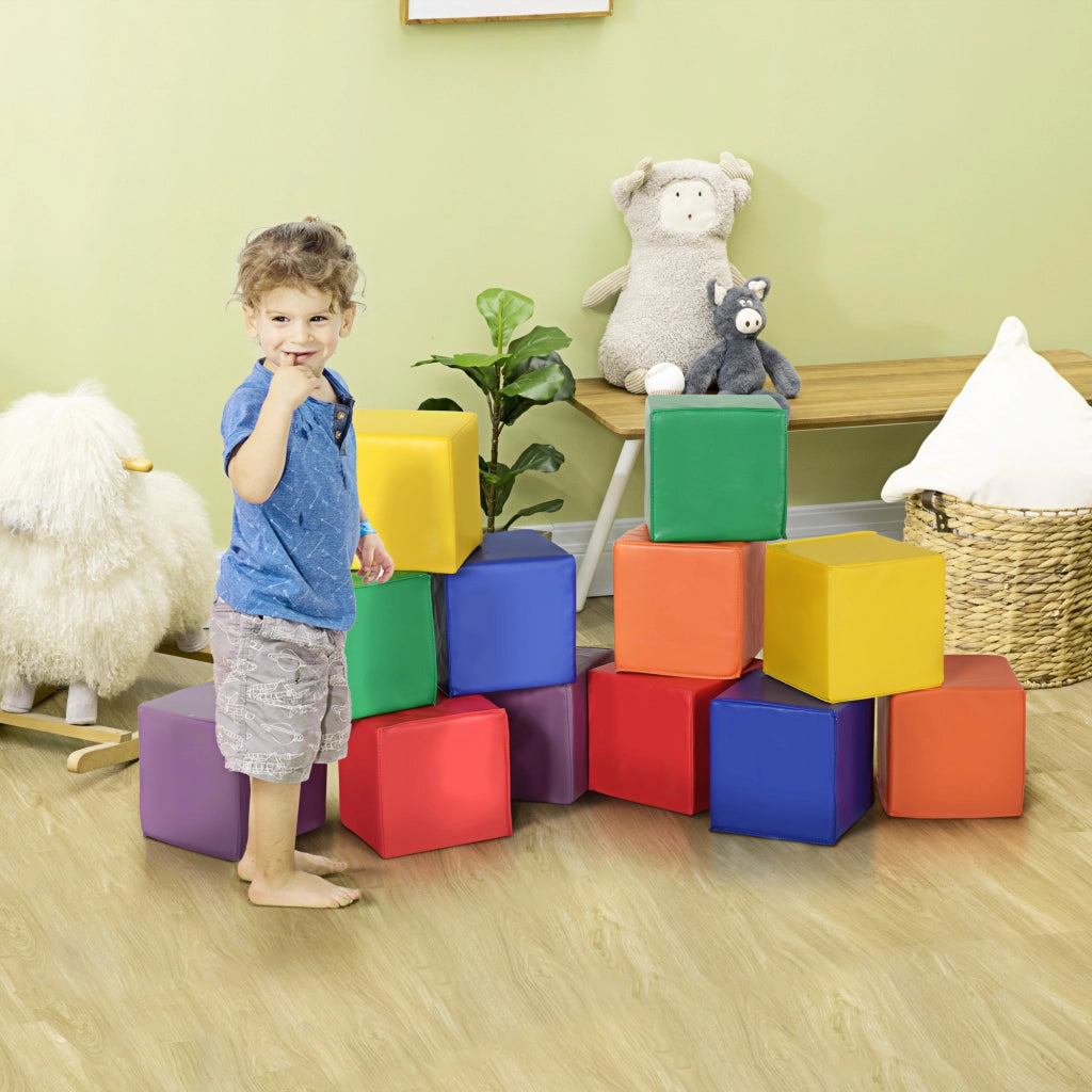 Blocchi da costruzione in schiuma per bambini ¨C zephmum ¨C Rosso e giallo