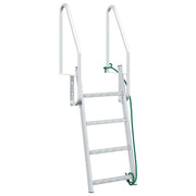Scala da Dock a 4 Gradini Argento 58 x 77 x 166 cm Alluminio CFW3906246