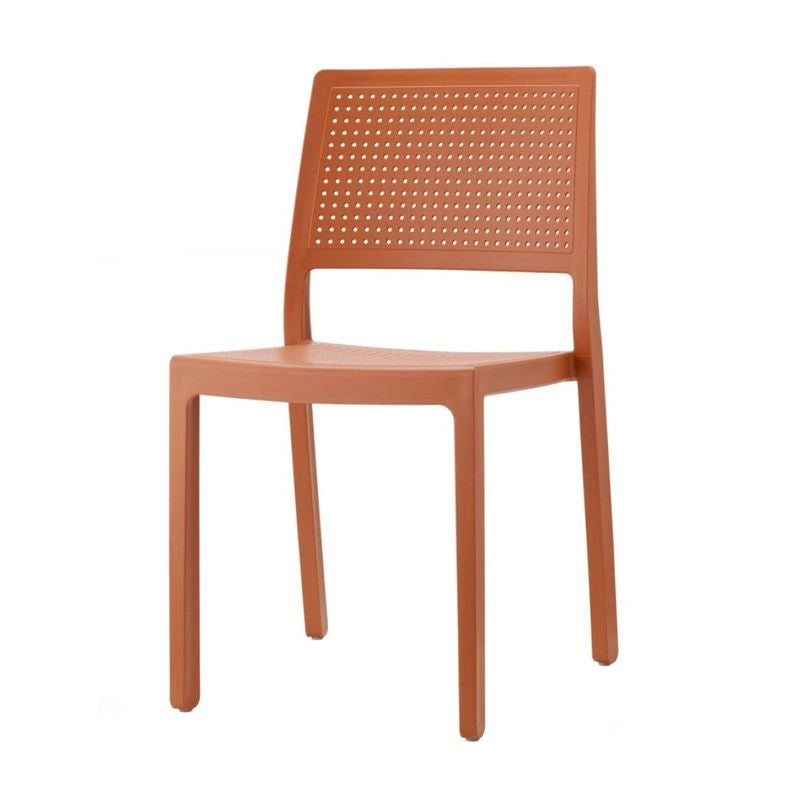 Sedia EMI in polipropilene by Scab - Sedia Emi In Polipropilene By Scab Grigio Chiaro Colore: Terracotta, Materiale: polipropilene