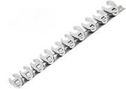 Set di chiavi a molla 10 pezzi - Misure metriche 10-22 mm - Costruzione Heavy Duty - Acciaio inossidabile - Accesso facile a spazi ristretti - Progettato con apertura a testa quadrata - Set di chiavi a molla