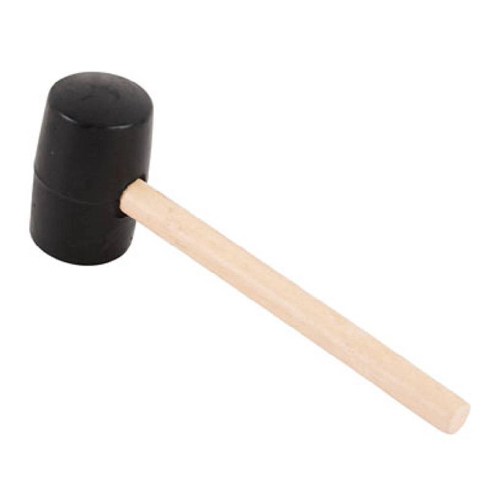 Trade Shop - Martello In Gomma 750 Grammi Manico In Legno Diametro 65 Mm Da Falegname 93044 -