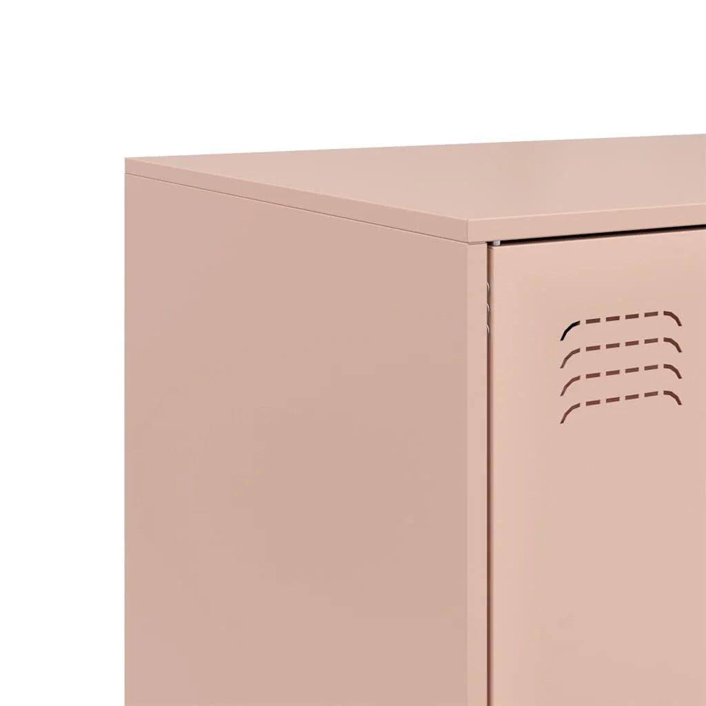 Credenza cassettiera cassettiera mobile contenitore organizer cucina soggiorno soggiorno alta 67 x 39 x 95 cm acciaio Rosa 02_0035157