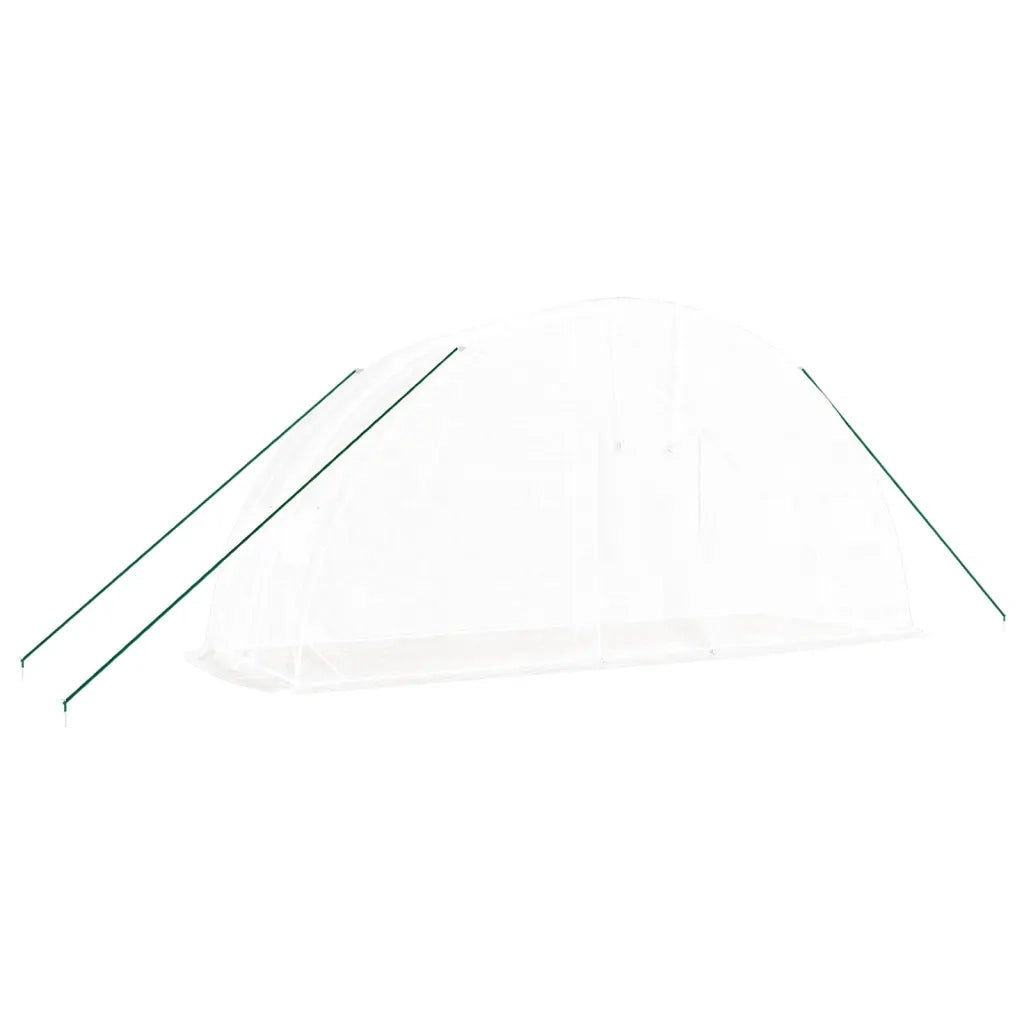 Serra con Telaio in Acciaio Bianco 12 m2 6x2x2,85 m CFW1216508