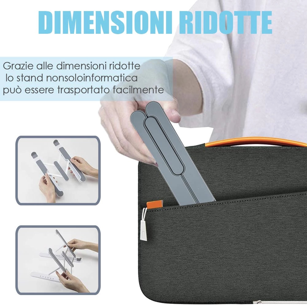 Supporto PC Portatile e Tablet 6 Livelli Regolabili