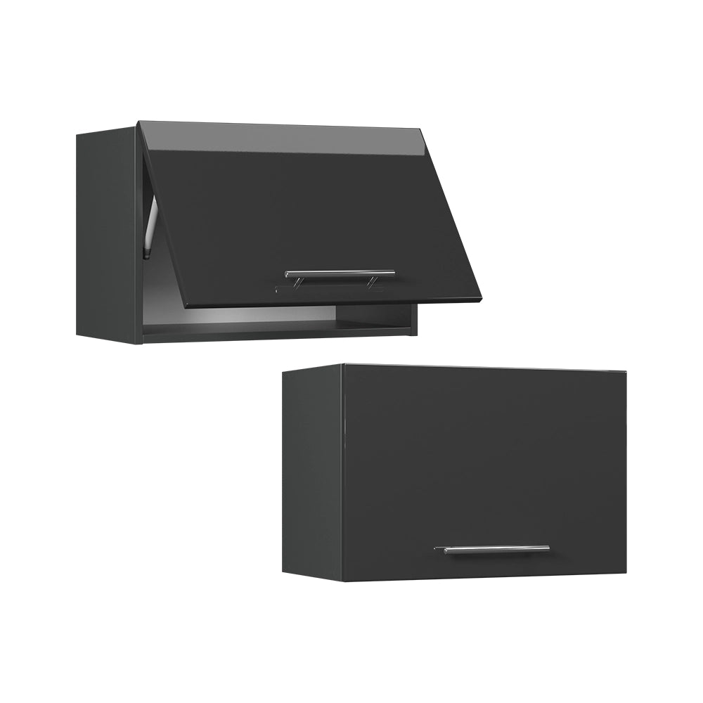Vicco Pensile da cucina Antracite lucido 60 cm Piatto