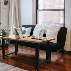 Base per tavolo 70x72 cm verniciatura a polvere nero Telaio per tavoli gambe tavolo