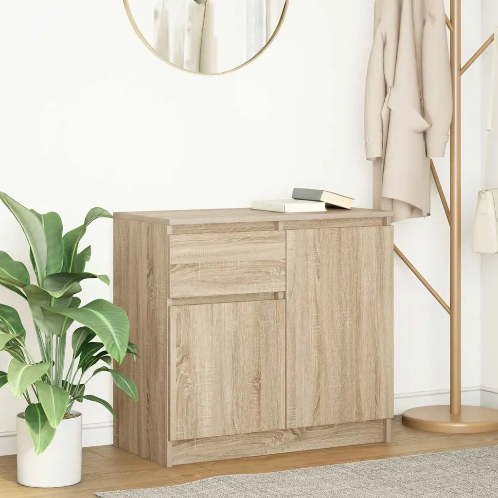 Credenza con Cassetto Rovere Sonoma 71x35x65 cm in Truciolato 861600