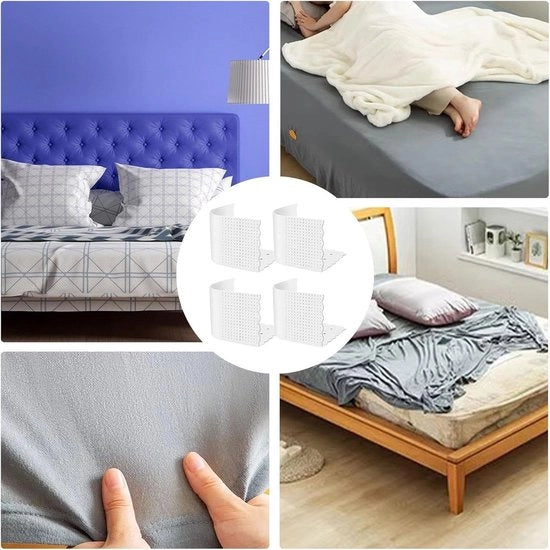 Sostituti per Angoli del Duvet, 4x Fissaggi per Letti Regolabili, Fissaggi per Duvet di Alta Qualità, 13x10cm Fissaggi per Duvet Sicuri, Ideali per Tenere i Duvet in Posizione