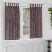 Tende 2 pcs con Passanti Marrone 175x140 cm
