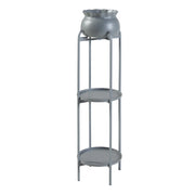 Portavasi da esterno 95 x 27 x 27 cm grigio 03_0010342