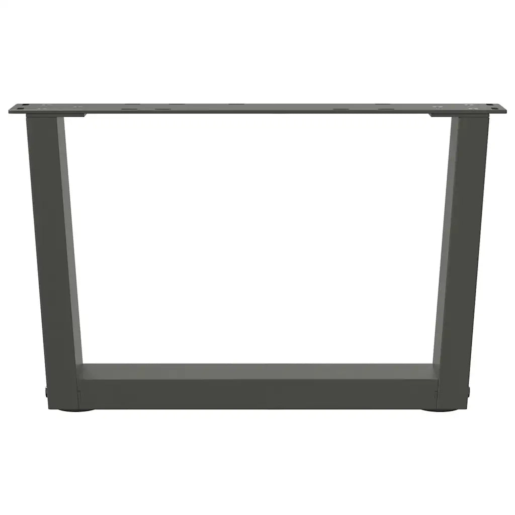 Gambe per Tavolino da CaffÃ¨ a Forma di V 2 pz Antracite 50x(30-31,3) cm Acciaio
