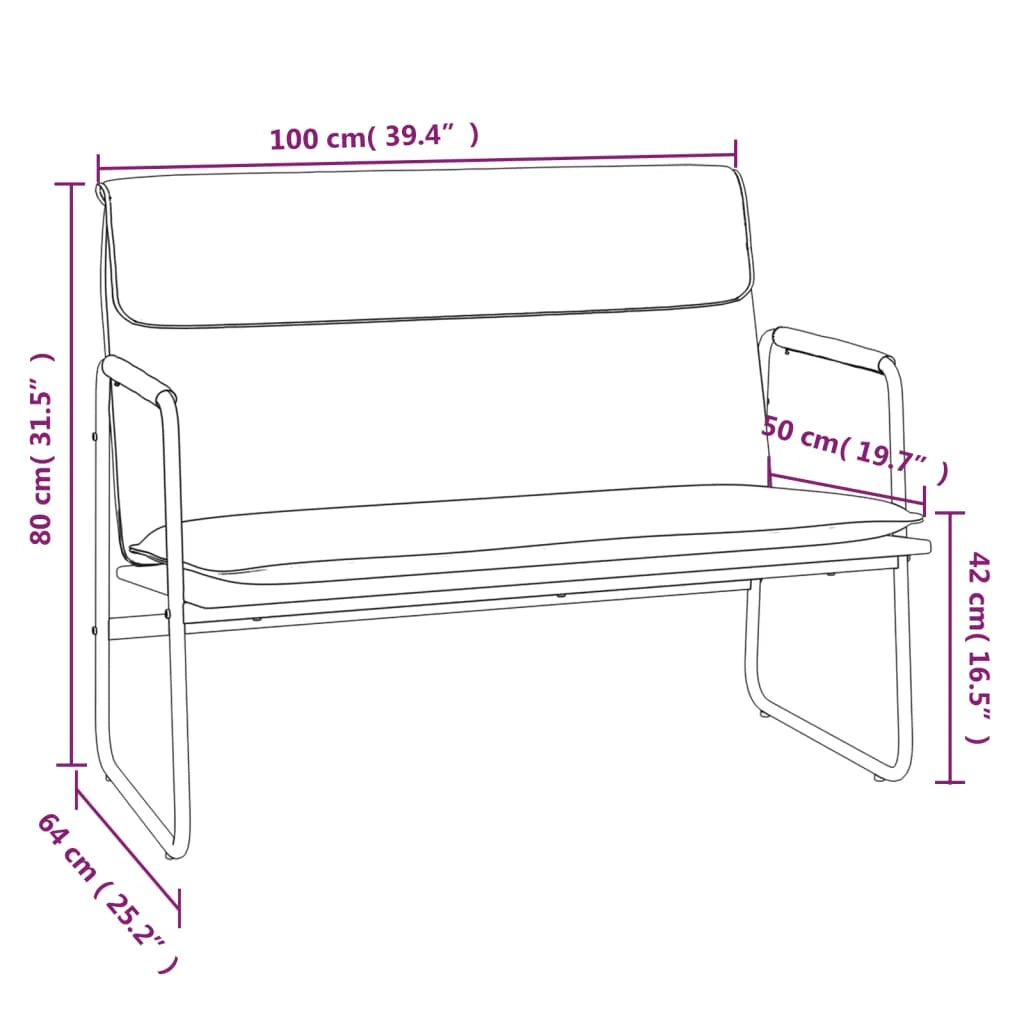 Panca/lounge 100 x 64 x 80 cm cappuccino sintetico 02_0010565