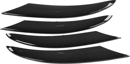 Accessori per auto, kit di copertura per bumper, miste di illuminazione, nero ABS, sostituzione, per C-Klasse W205 AMG-Line da 2019 in poi, 4 pezzi.