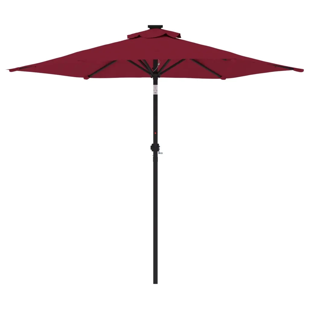 Ombrellone Giardino con Palo Acciaio Rosso Bordò 225x225x212 cm 4005062