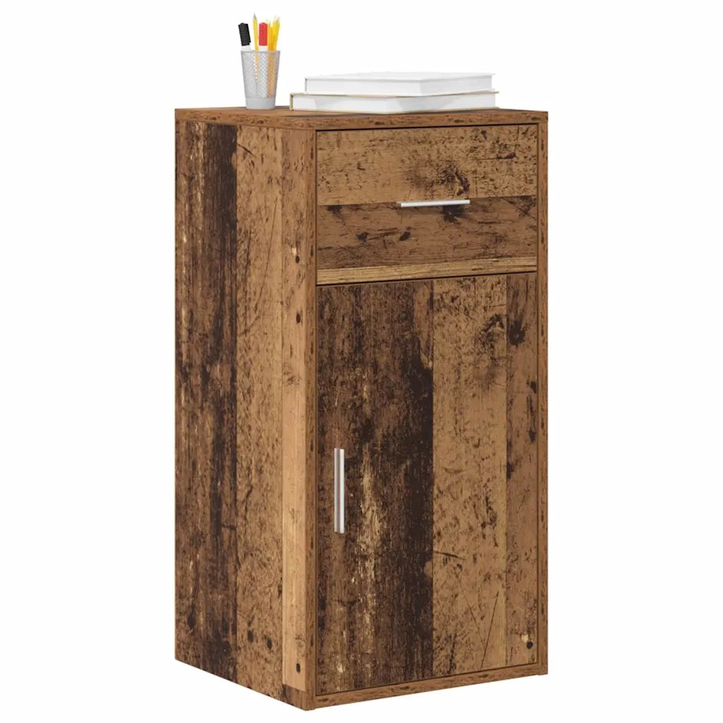 Credenza con Cassetto-Buffet-Armadio da cucina Legno vecchio 38 x 34 x 75 cm