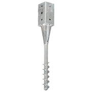 Picchetti di Terra 6 pz Argento 10x10x57 cm in Acciaio Zincato 145442