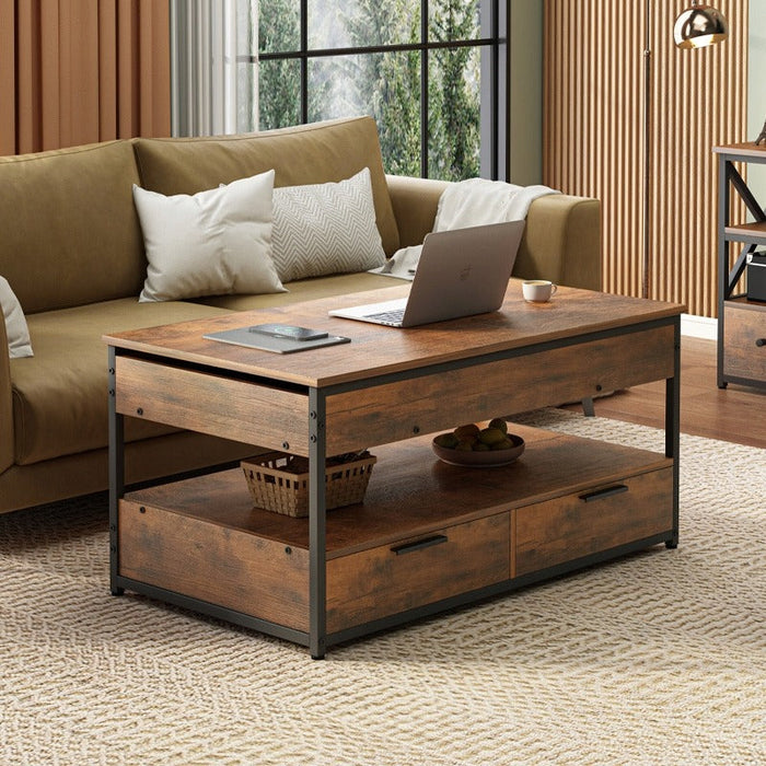 Tavolino da Caffè Marrone 100x48x50 cm