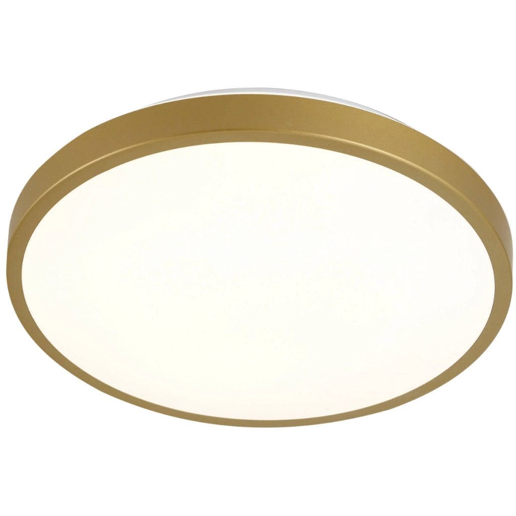 Plafoniera LED Polux Kern bianco oro 39cm 24W 4000K