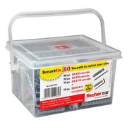 TASSELLO CON VITE 'SMARTFIX BOX' in valigetta - conf. 80 pezzi - FISCHER