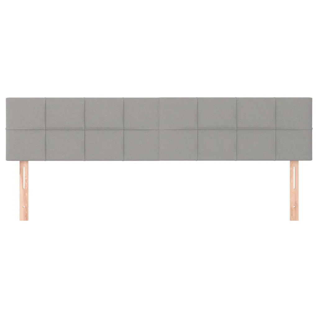 Testiera 2 pz Grigio Chiaro 90x5x78/88 cm in Tessutocod mxl 95537