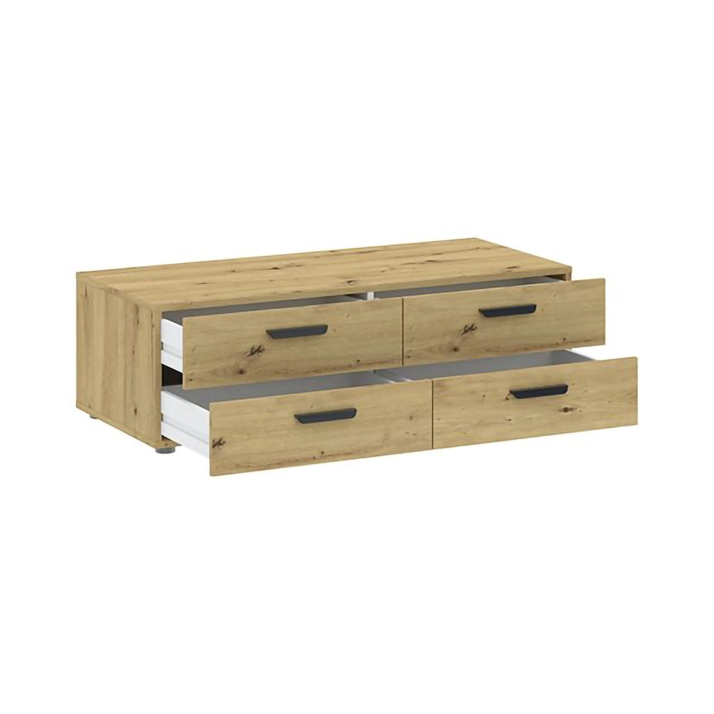 Armadio Camera da Letto Randazzo, Guardaroba 3 Ante Appendiabiti, 111x52 cm Marrone Rovere Nodi