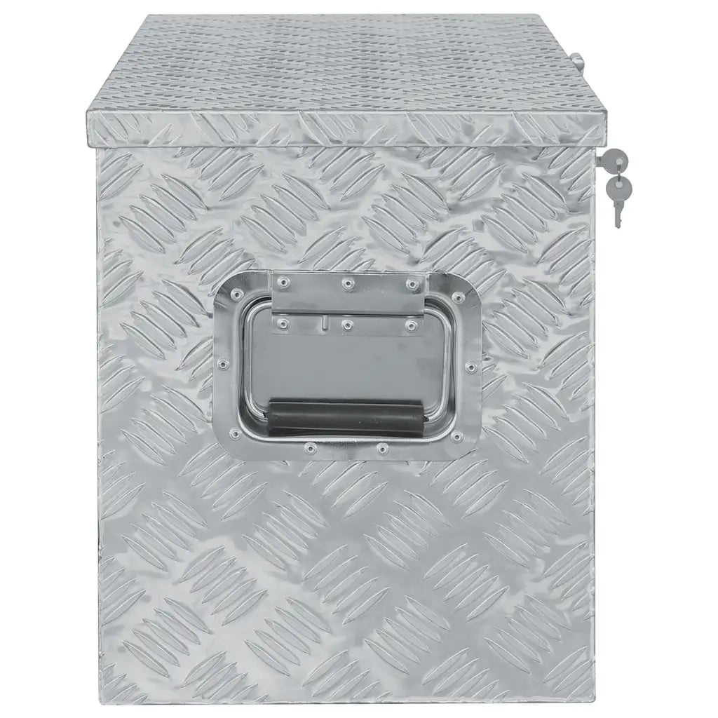 Cassetta in Alluminio 90,5x35x40 cm Argento 142940