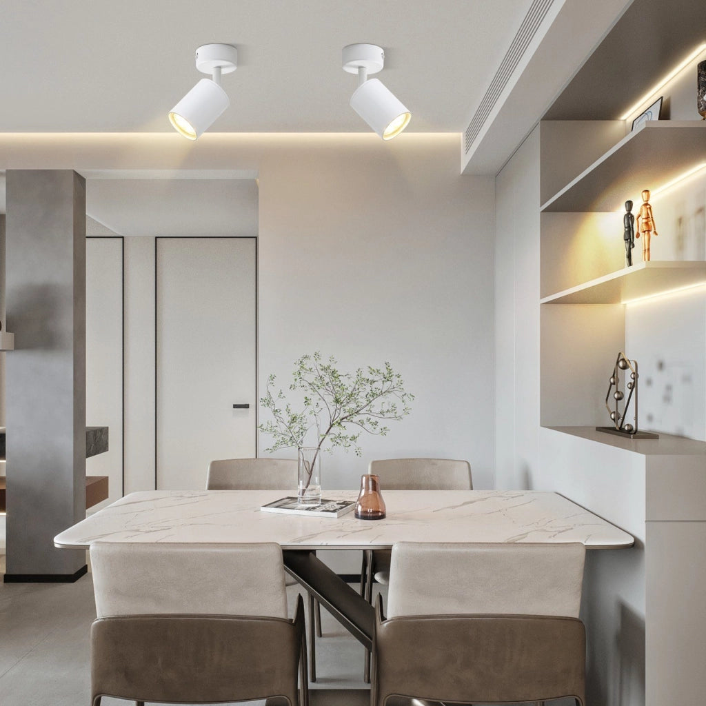 ZMH Faretto da soffitto GU10 rotativi 330° orientabili moderni industriali anche parete per salotto camera letto cucina