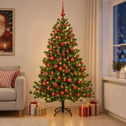 Albero di Natale artificiale con palline 240 cm 300 LED 3466771