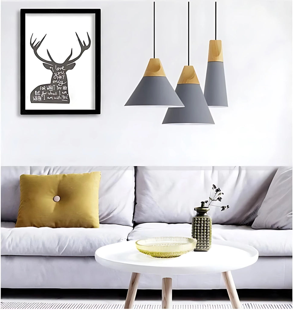 Lampada Da Soffitto Pensile Scandi A. Bianca