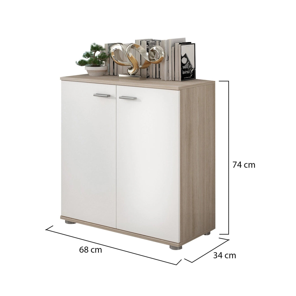 Madia Osteno, Credenza Cassetti, 68x34x74h cm Marrone Olmo
