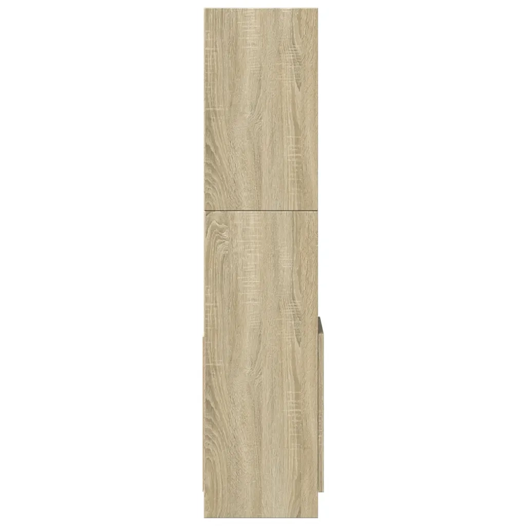 Credenza Rovere Sonoma 92x33x140 cm in Legno Multistrato