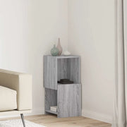 Mobile angolare Grigio Sonoma 30,5x30x65cm Legno multistrato 889842