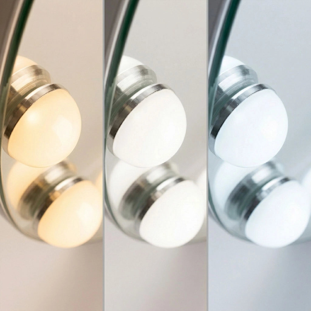 Specchio Led Hollywood White 50 Cm